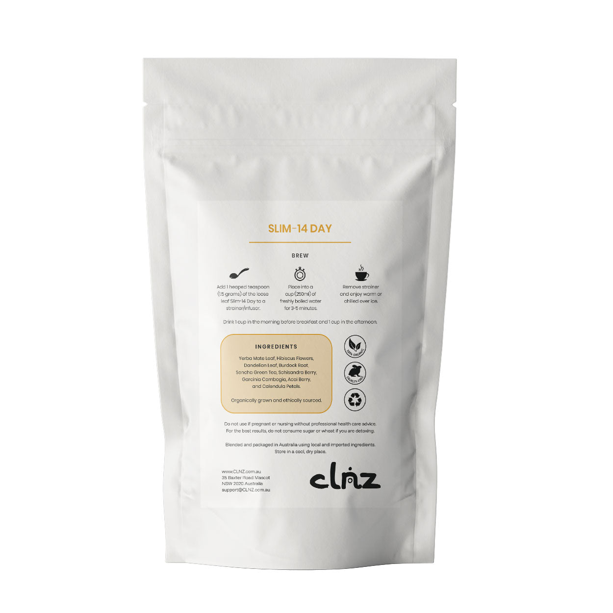 CLNZ: SLIM14 – 14 Day Detox Program